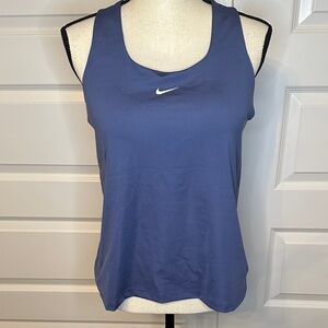 Nike DryFit Women's Classic Blue Tank Top With Built In Support.